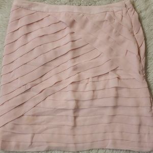 Pink ruffle skirt